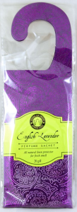 SONG OF INDIA Zawieszka zapachowa do szafy i samochodu ENGLISH LAVENDER 20g 