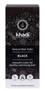 KHADI Naturalna Farba do włosów Henna CZARNA BLACK BDIH 100g