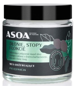 ASOA Masło do pielęgnacji dłoni, stóp i łokci 120ml