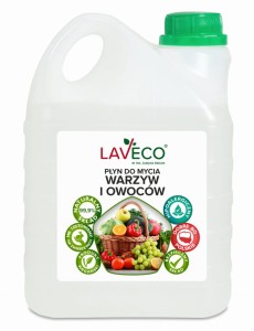 Laveco Płyn do mycia warzyw i owoców 2L uzupełnienie