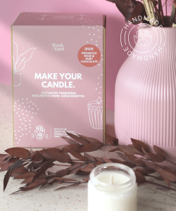 Wosk i Knot Zestaw do robienia świec PINK