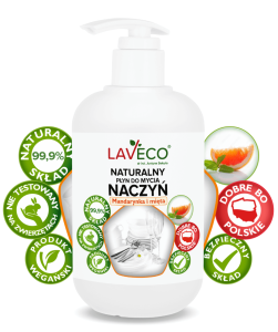 Laveco Płyn do mycia naczyń Mandarynka Mięta 500ml