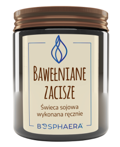 Bosphaera Sojowa świeca zapachowa Bawelniane Zacisze 190g 