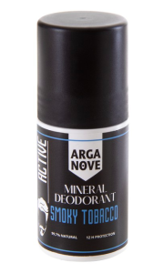 Arganove Dezodorant mineralny ałunowy Smoky Tobacco roll-on 50ml 