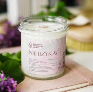 Bydgoska Wytwórnia Mydła Świeca sojowa NIE BZYKAĆ! 300ml/50h palenia