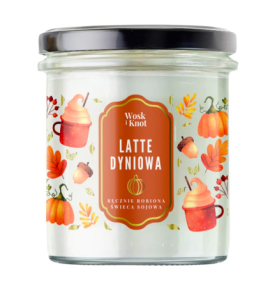 Wosk i Knot Świeca sojowa Latte dyniowa 300ml
