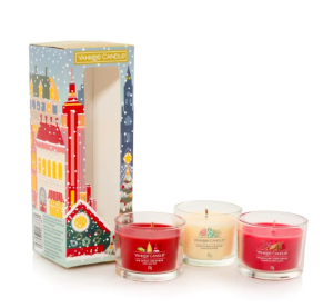 YANKEE CANDLE Zestaw 3 x  świeca MINI Passport To The Holidays 1 zestaw