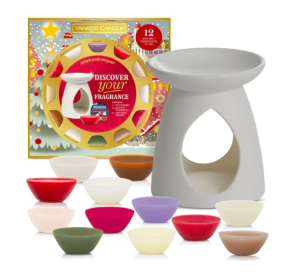 YANKEE CANDLE Zestaw Kominek + 12 wosków Passport To The Holidays 1 zestaw