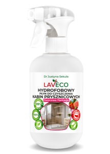 Laveco Hydrofobowy płyn do czyszczenia kabin prysznicowych Owocowa fantazja 500ml