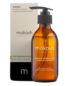 Mokosh Szampon Zielona Herbata Bergamotka do włosów matowych i przesuszonych 200ml