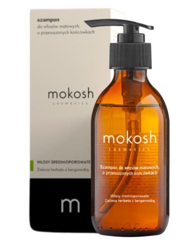 Mokosh Szampon Zielona herbata z bergamotką włosy matowe i przesuszone 200ml.png