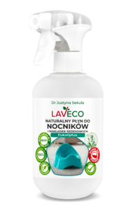 LAVECO  Naturalny płyn do czyszczenia nocników i nakładek sedesowych 500ml 