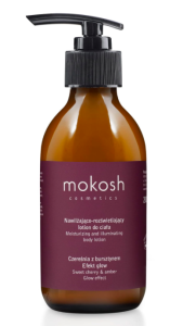 Mokosh Nawilżająco-rozświetlający lotion do ciała Czereśnia z bursztynem 200ml