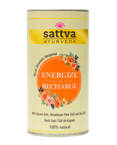 Sattva Sól do kąpieli ENERGIZE AND RECHARGE (Neroli, Geranium, Bergamotka) 300g
