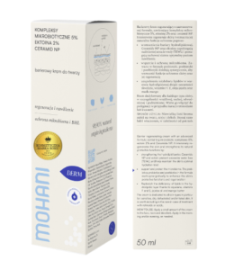 MOHANI Krem barierowy z ektoiną 2%, kompleksem mikrobiotycznym 5% i ceramidem NP 50ml