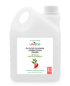 Laveco Płyn do płukania Opuncja Zielona herbata REFILL 2L