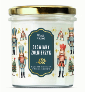 Wosk i Knot Świeca sojowa OŁOWIANY ŻOŁNIERZYK 300ml