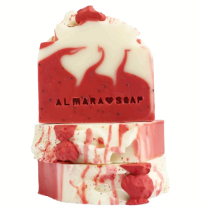AlmaraSoap Mydło Strawberry & Cream deser truskawkowy 100g 