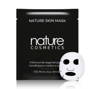 Nature Cosmetics Maseczka w płacie z 55% śluzem ślimaka 1szt. PRZECENA (termin 31.05.2026)