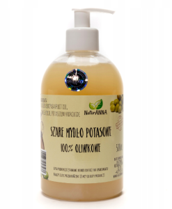 Naturanna Szare mydło potasowe 100% oliwkowe w płynie 500ml