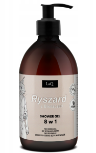 LaQ Żel pod prysznic dla facetów 8w1 Ryszard z Bieszczad beż mat 500ml