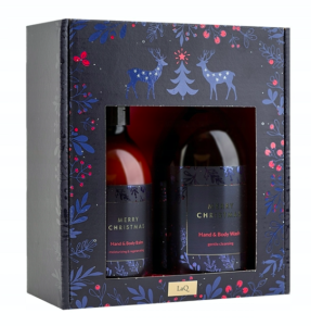 LaQ Zestaw świąteczny MERRY CHRISTMAS (żel 500ml, balsam 200ml) PRZECENA (termin 28.08.2026)