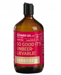 BENECOS  MEN Żel do mycia ciała i włosów z piwem SO GOOD, ITS UNBEERLIEVABLE! 500ml PRZECENA (termin 31.08.2026)