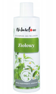 Naturolove Szampon do włosów wypadających i osłabionych Ziołowy 280ml PRZECENA (termin 31.08.2026)