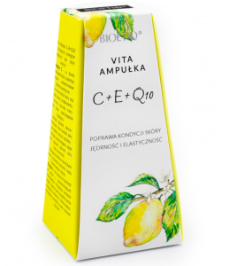 BioetiQ Serum ampułka witaminowa C+E+Q10 20ml PRZECENA (termin 30.09.2026)