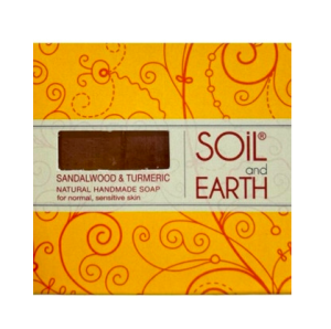 SOIL & EARTH Mydełko Sandalwood Turmeric MINI 15g