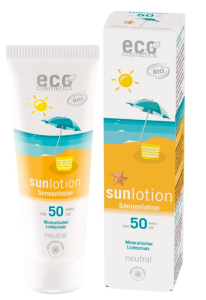 Eco Cosmetics Emulsja na słońce SPF50 Neutral filtr mineralny 125ml