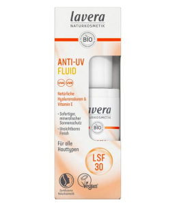 Lavera Fluid przeciwsłoneczny z kwasem hialuronowym SPF30, filtr mineralny 30ml 