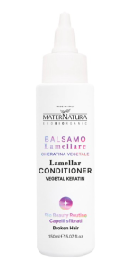 MaterNatura Odżywka laminująca z keratyną roślinną (włosy zniszczone łamliwe matowe) 150ml