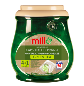Mill Eco Kapsułki do prania uniwersalne Zielona herbata 50szt.