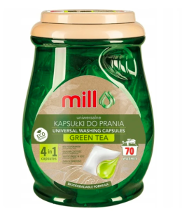 Mill Eco Kapsułki do prania uniwersalne Zielona herbata 70szt.