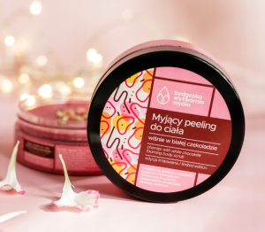 Bydgoska Wytwórnia mydła Peeling myjący do ciała Wiśnie w białej czekoladzie 200g