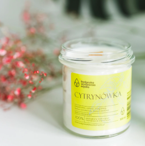 Bydgoska Wytwórnia Mydła Świeca sojowa CYTRYNÓWKA 300ml