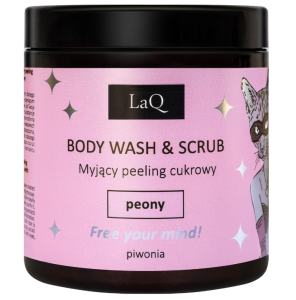 LaQ Peeling cukrowy Piwonia Wash & Scrub 220g