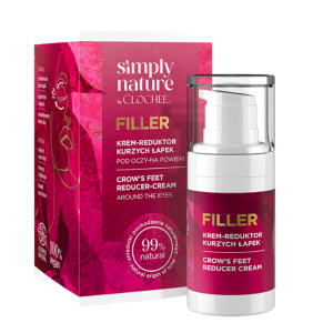 Clochee Simple Nature Reduktor kurzych łapek krem pod oczy Filler 15ml