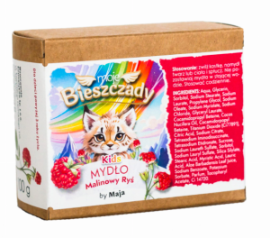 Naturolove Mydło Moje Bieszczady dla Dzieci Malinowy Ryś 100g PRZECENA (termin 30.09.2026)
