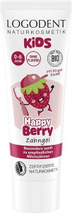 Logodent Pasta do zębów dla dzieci w żelu Berry 0-6L bez fluoru 75ml