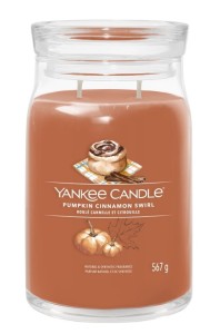 Yankee Candle Świeca sojowa PUMPKIN CINNAMON SWIRL duży słoik 567g