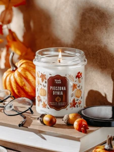 Wosk i Knot Świeca sojowa PIECZONA DYNIA 300ml
