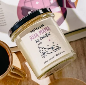 Wosk i Knot Świeca sojowa Najlepsza psia mama na świecie 250g