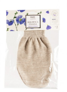 MOHANI Lniana rękawica do kąpieli (łagodnie peelingująca) 1szt.